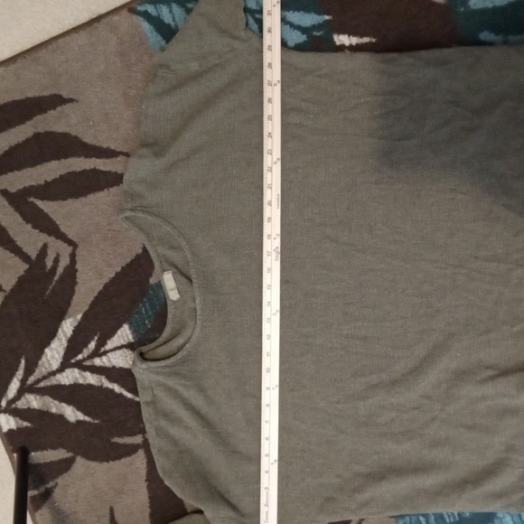 CP Shades Green Crew Neck Sweater Relaxed Fit Pullover Womens Medium Oversized - Picture 8 of 10